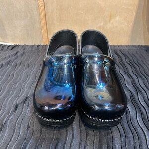 Dansko Black Glossy Clogs